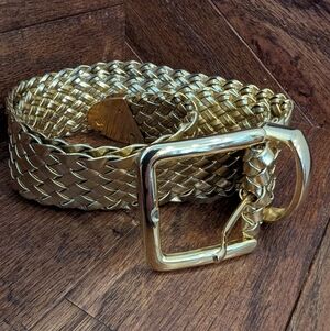 Vintage 70s Gold Braided Belt Woman's Size Medium/Large New!